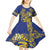 Te Vaiaho o te Gagana Tokelau Kid Short Sleeve Dress Polynesian Turtle - Malo Ni!