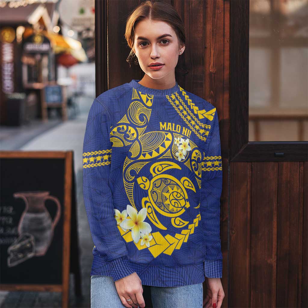 Te Vaiaho o te Gagana Tokelau Ugly Christmas Sweater Polynesian Turtle - Malo Ni! LT14 - Polynesian Pride