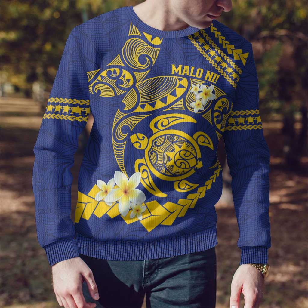 Te Vaiaho o te Gagana Tokelau Ugly Christmas Sweater Polynesian Turtle - Malo Ni! LT14 - Polynesian Pride
