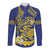 Te Vaiaho o te Gagana Tokelau Long Sleeve Button Shirt Polynesian Turtle - Malo Ni!