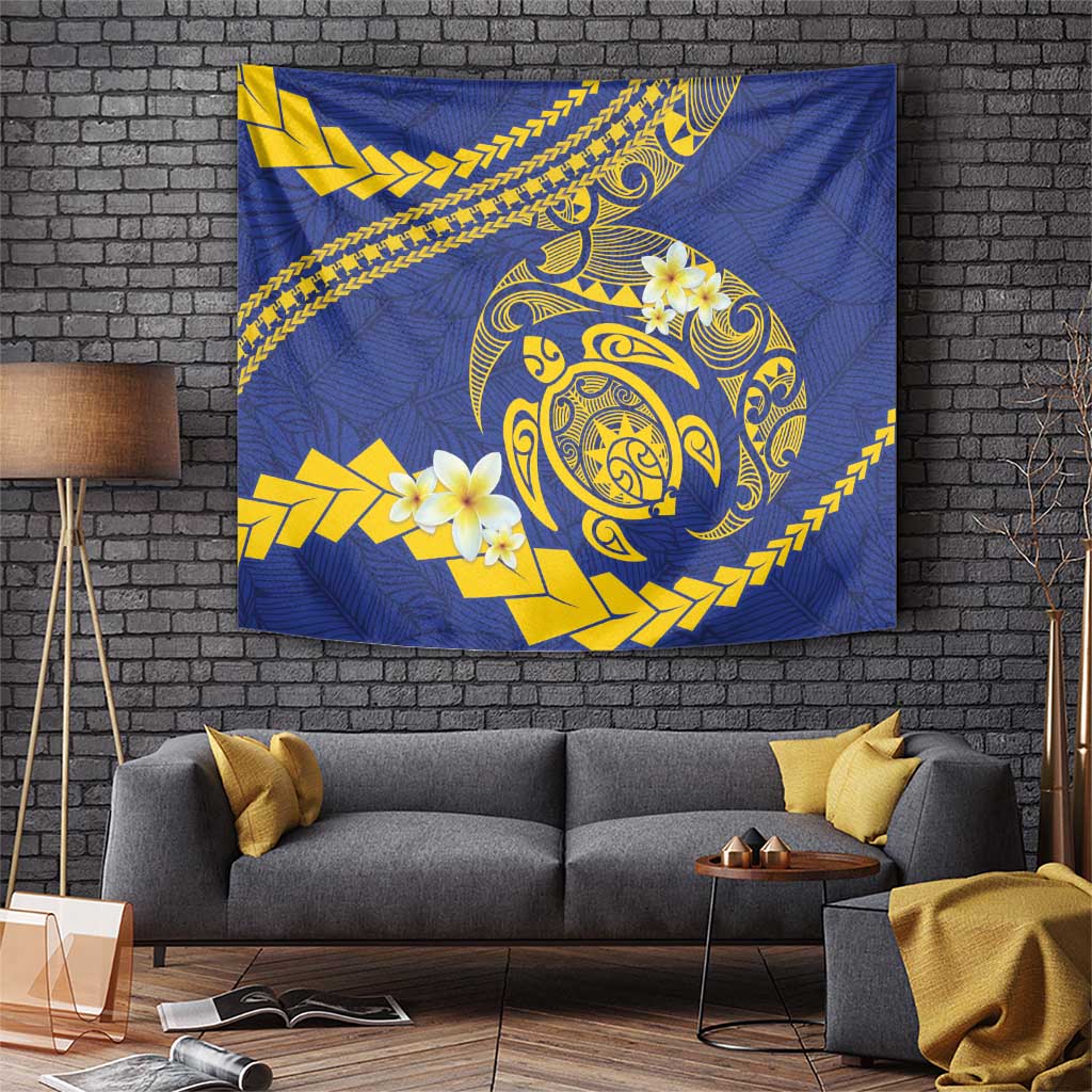 Te Vaiaho o te Gagana Tokelau Tapestry Polynesian Turtle - Malo Ni! LT14 Blue - Polynesian Pride