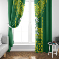 Fiji Tailevu Rugby Custom Window Curtain Go Champions Fijian Tapa Pattern LT14 - Polynesian Pride