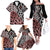 New Zealand Family Matching Off Shoulder Long Sleeve Dress and Hawaiian Shirt Aotearoa Kowhaiwhai Mix Taniko Art LT14 - Polynesian Pride