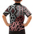 New Zealand Family Matching Off Shoulder Short Dress and Hawaiian Shirt Aotearoa Kowhaiwhai Mix Taniko Art LT14 - Polynesian Pride