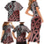 New Zealand Family Matching Short Sleeve Bodycon Dress and Hawaiian Shirt Aotearoa Kowhaiwhai Mix Taniko Art LT14 - Polynesian Pride