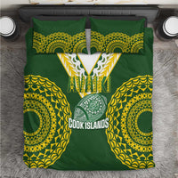 Avaiki Cook Islands Rugby Bedding Set Kuki Airani Tatau Green LT14 Green - Polynesian Pride