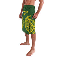 Custom Avaiki Cook Islands Rugby Lavalava Kuki Airani Tatau Green LT14 - Polynesian Pride