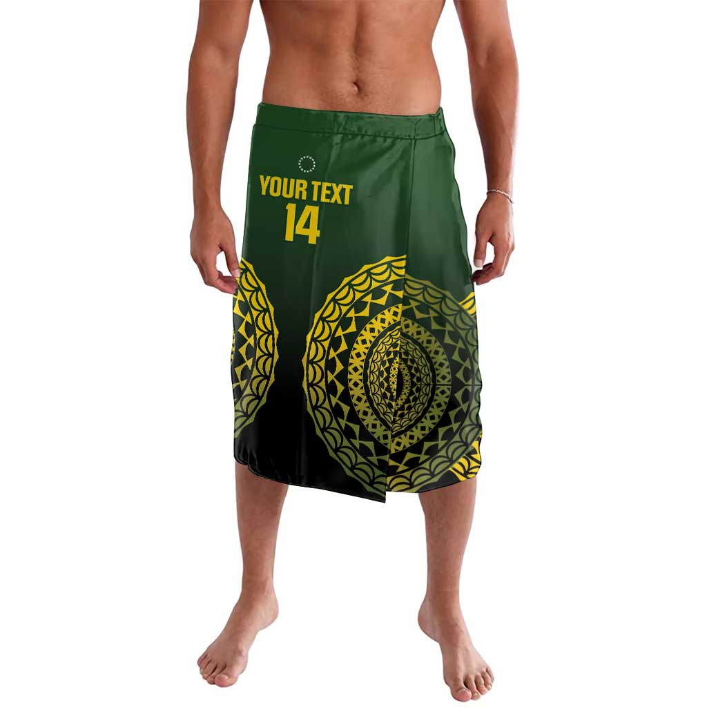 Custom Avaiki Cook Islands Rugby Lavalava Kuki Airani Tatau Black LT14 Black - Polynesian Pride