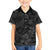 Polynesia Family Matching Short Sleeve Bodycon Dress and Hawaiian Shirt Polynesian Pattern Mix Plumeria Black LT14 Son's Shirt Black - Polynesian Pride