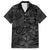 Polynesia Hawaiian Shirt Polynesian Pattern Mix Plumeria Black LT14 Black - Polynesian Pride