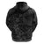 Polynesia Hoodie Polynesian Pattern Mix Plumeria Black LT14 - Polynesian Pride