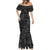 Polynesia Mermaid Dress Polynesian Pattern Mix Plumeria Black LT14 - Polynesian Pride