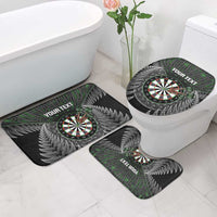 Personalised New Zealand Darts Bathroom Set Dartboard Maori Fern Puhoro Art LT14 - Polynesian Pride