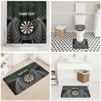 Personalised New Zealand Darts Bathroom Set Dartboard Maori Fern Puhoro Art LT14 - Polynesian Pride