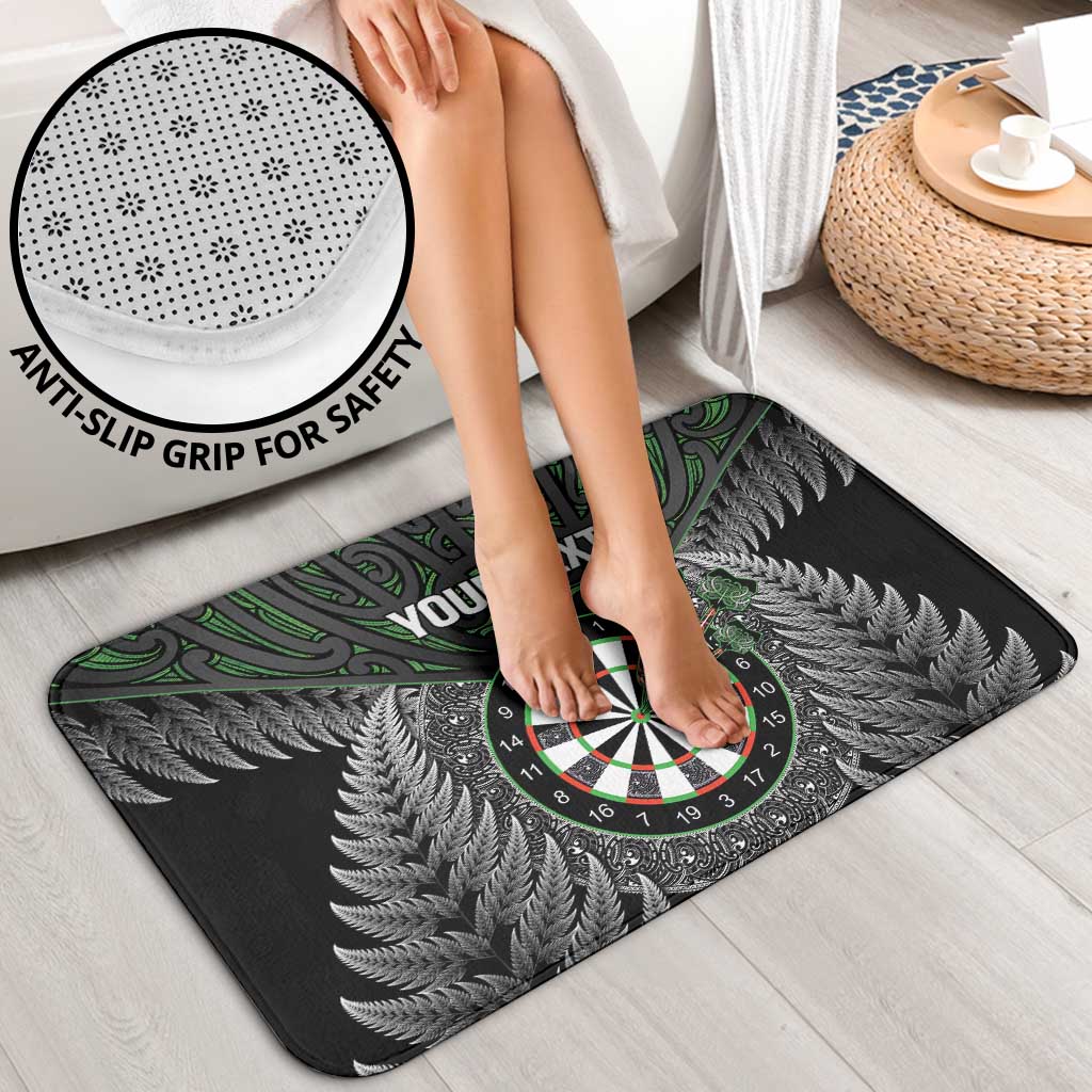Personalised New Zealand Darts Bathroom Set Dartboard Maori Fern Puhoro Art LT14 - Polynesian Pride