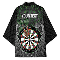 Personalised New Zealand Darts Kimono Dartboard Maori Fern Puhoro Art LT14 - Polynesian Pride