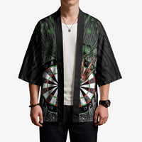 Personalised New Zealand Darts Kimono Dartboard Maori Fern Puhoro Art LT14 - Polynesian Pride