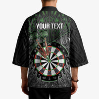 Personalised New Zealand Darts Kimono Dartboard Maori Fern Puhoro Art LT14 - Polynesian Pride