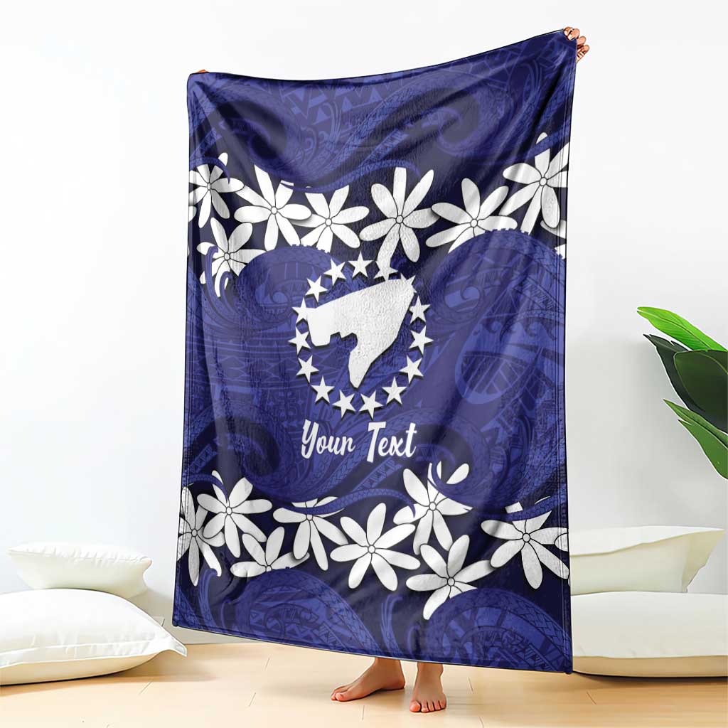 Personalised Cook Islands Pukapuka Blanket Tiare Maori Polynesian Waves Tattoo LT14 - Polynesian Pride