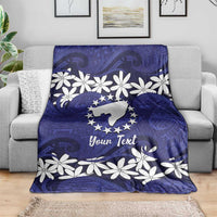 Personalised Cook Islands Pukapuka Blanket Tiare Maori Polynesian Waves Tattoo LT14 - Polynesian Pride
