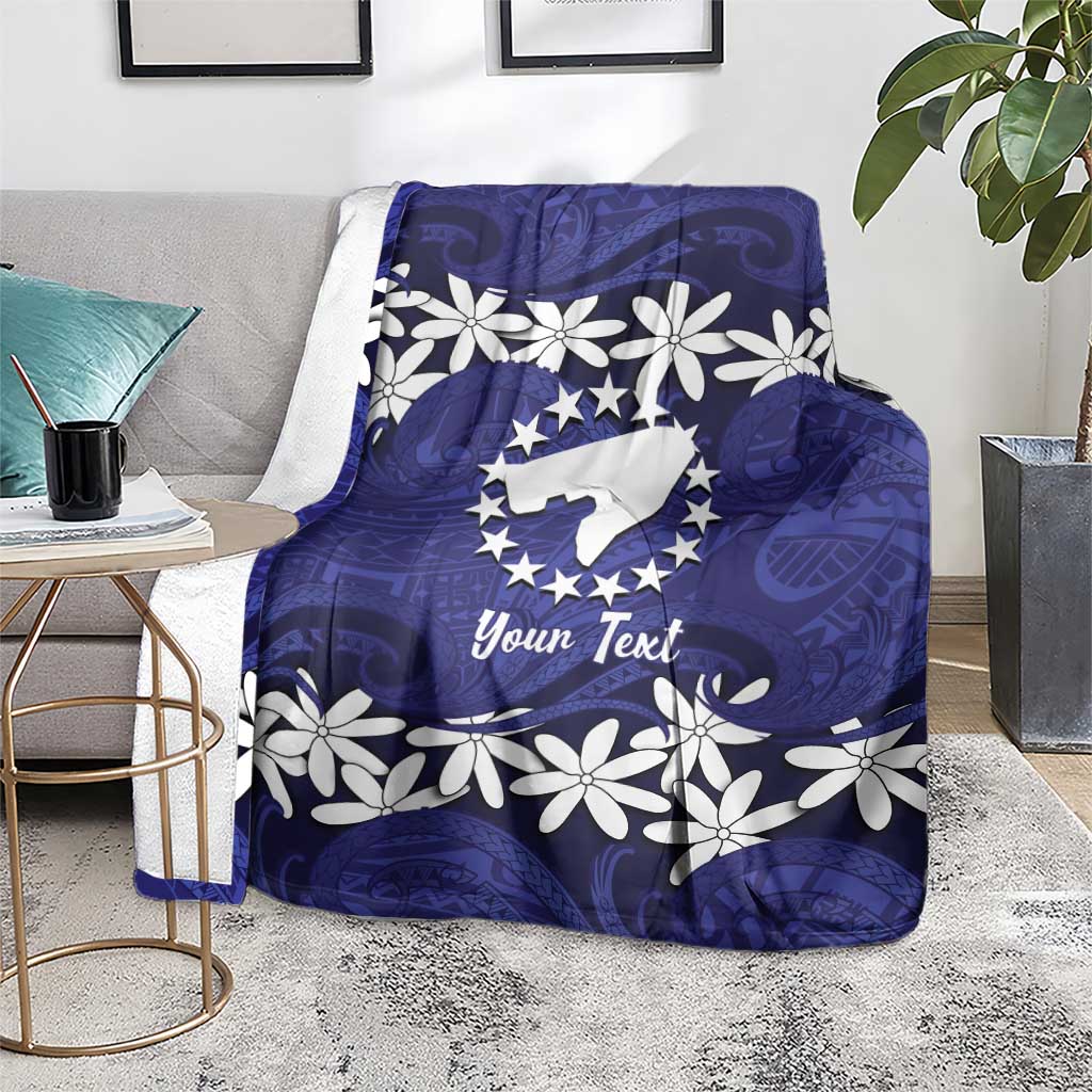 Personalised Cook Islands Pukapuka Blanket Tiare Maori Polynesian Waves Tattoo LT14 - Polynesian Pride