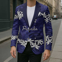 Personalised Cook Islands Pukapuka Blazer Tiare Maori Polynesian Waves Tattoo LT14 - Polynesian Pride