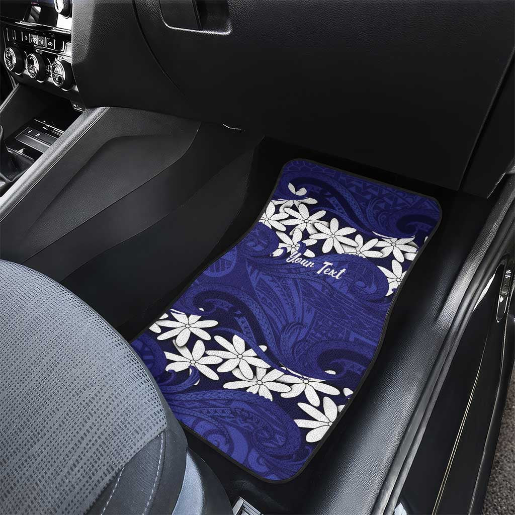 Personalised Cook Islands Pukapuka Car Mats Tiare Maori Polynesian Waves Tattoo LT14 - Polynesian Pride