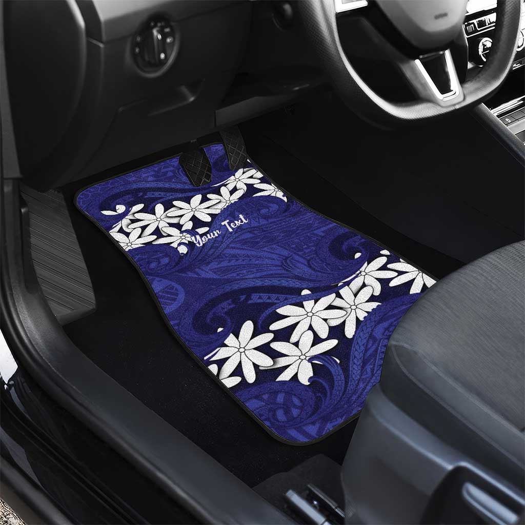 Personalised Cook Islands Pukapuka Car Mats Tiare Maori Polynesian Waves Tattoo LT14 - Polynesian Pride