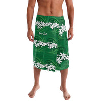 Personalised Cook Islands Rarotonga Lavalava Tiare Maori Polynesian Waves Tattoo LT14 Green - Polynesian Pride