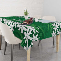 Personalised Cook Islands Rarotonga Tablecloth Tiare Maori Polynesian Waves Tattoo LT14 - Polynesian Pride