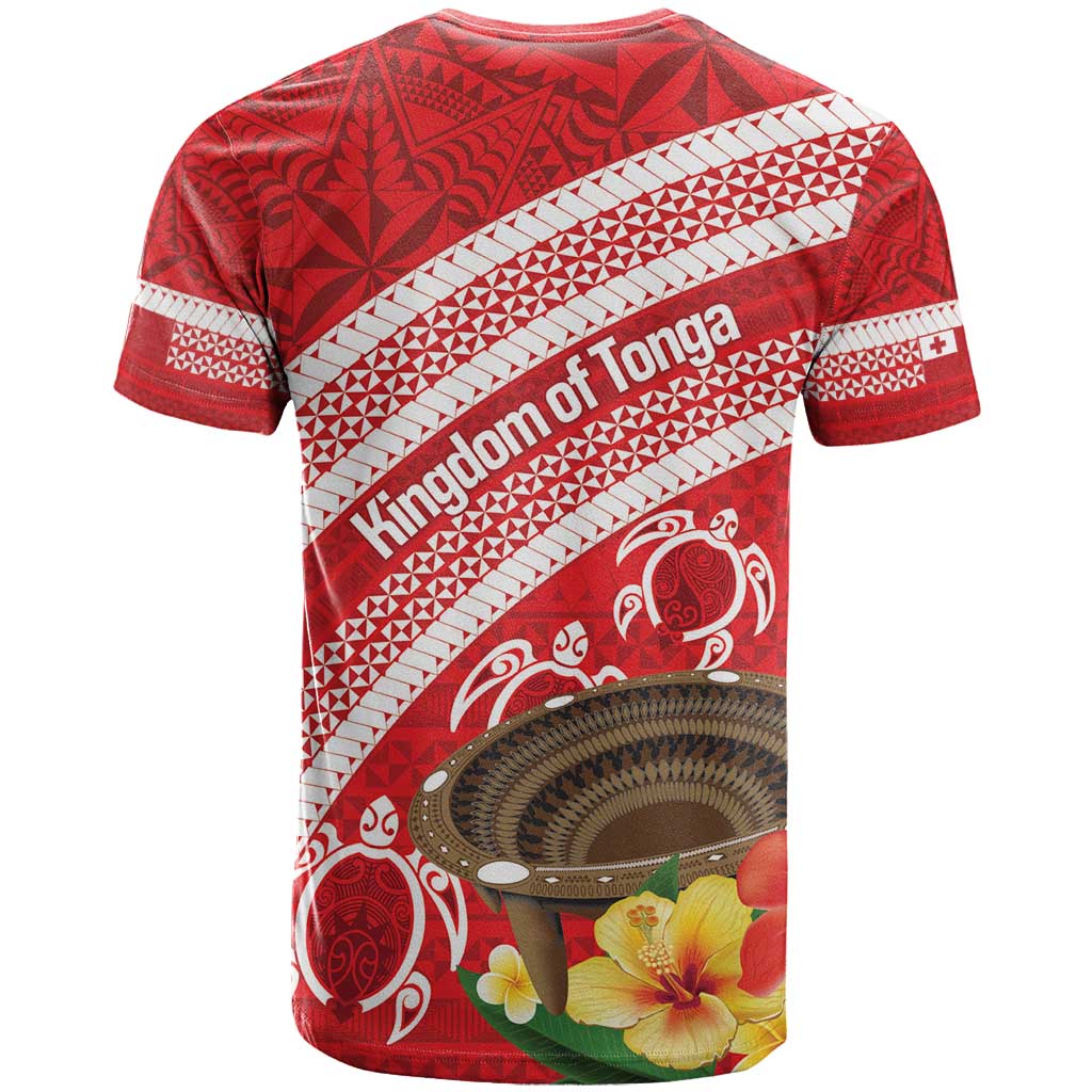 Kingdom Of Tonga Emancipation Day T Shirt Tongan Ngatu With Kumete Red LT14 - Polynesian Pride