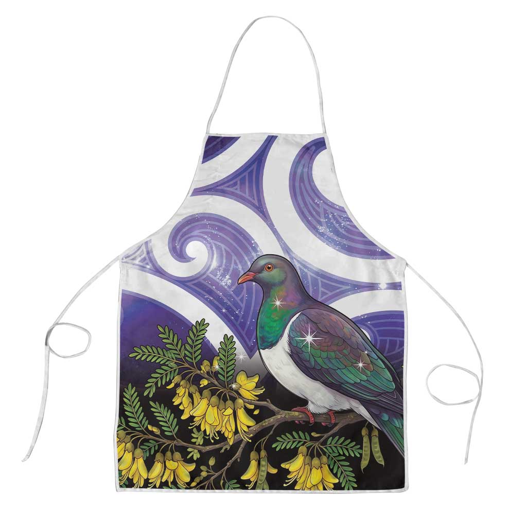 Kekeru New Zealand Matariki Apron Kukupa Kowhai Maori New Year Purple Version LT14 Purple - Polynesian Pride