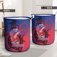Guam Blue Marlin Fishing Laundry Basket Guahan Fish Hook Tattoo LT14 - Polynesian Pride