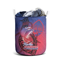 Guam Blue Marlin Fishing Laundry Basket Guahan Fish Hook Tattoo LT14 - Polynesian Pride
