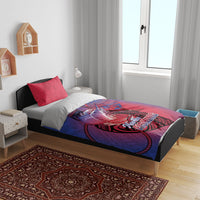 Guam Blue Marlin Fishing Bedding Set Guahan Fish Hook Tattoo LT14 - Polynesian Pride