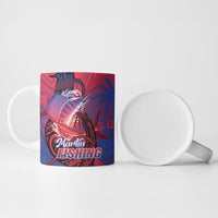 Guam Blue Marlin Fishing Ceramic Mug Guahan Fish Hook Tattoo LT14 - Polynesian Pride