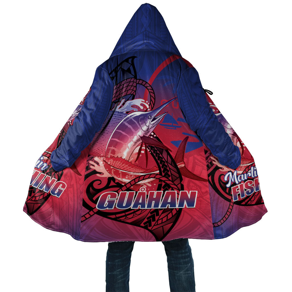 Guam Blue Marlin Fishing Cloak Guahan Fish Hook Tattoo LT14 Unisex Blue - Polynesian Pride
