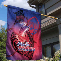 Guam Blue Marlin Fishing Garden Flag Guahan Fish Hook Tattoo LT14 - Polynesian Pride