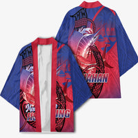 Guam Blue Marlin Fishing Kimono Guahan Fish Hook Tattoo LT14 - Polynesian Pride
