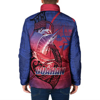 Guam Blue Marlin Fishing Padded Jacket Guahan Fish Hook Tattoo LT14 - Polynesian Pride