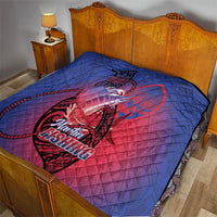 Guam Blue Marlin Fishing Quilt Guahan Fish Hook Tattoo LT14 - Polynesian Pride