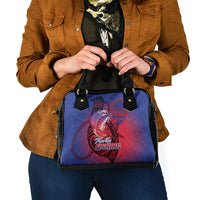 Guam Blue Marlin Fishing Shoulder Handbag Guahan Fish Hook Tattoo LT14 - Polynesian Pride