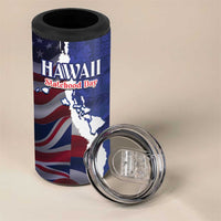 Personalized Hawaii Statehood Day 4 in 1 Can Cooler Tumbler 66th Anniversary LT14 - Polynesian Pride