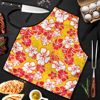 Yellow Hawaii Hibiscus Apron Tropical Flowers Seamless Pattern LT14 Yellow - Polynesian Pride