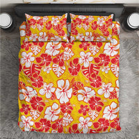 Yellow Hawaii Hibiscus Bedding Set Tropical Flowers Seamless Pattern LT14 Yellow - Polynesian Pride