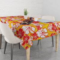 Yellow Hawaii Hibiscus Tablecloth Tropical Flowers Seamless Pattern LT14 - Polynesian Pride