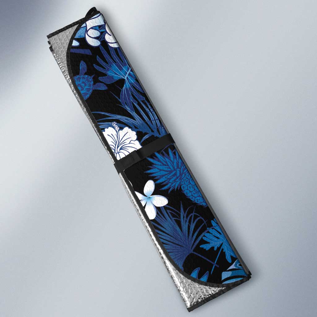 Polu Aloha Hawaii Lei Auto Sun Shade Tropical Flowers Elegant Vibe LT14 - Polynesian Pride