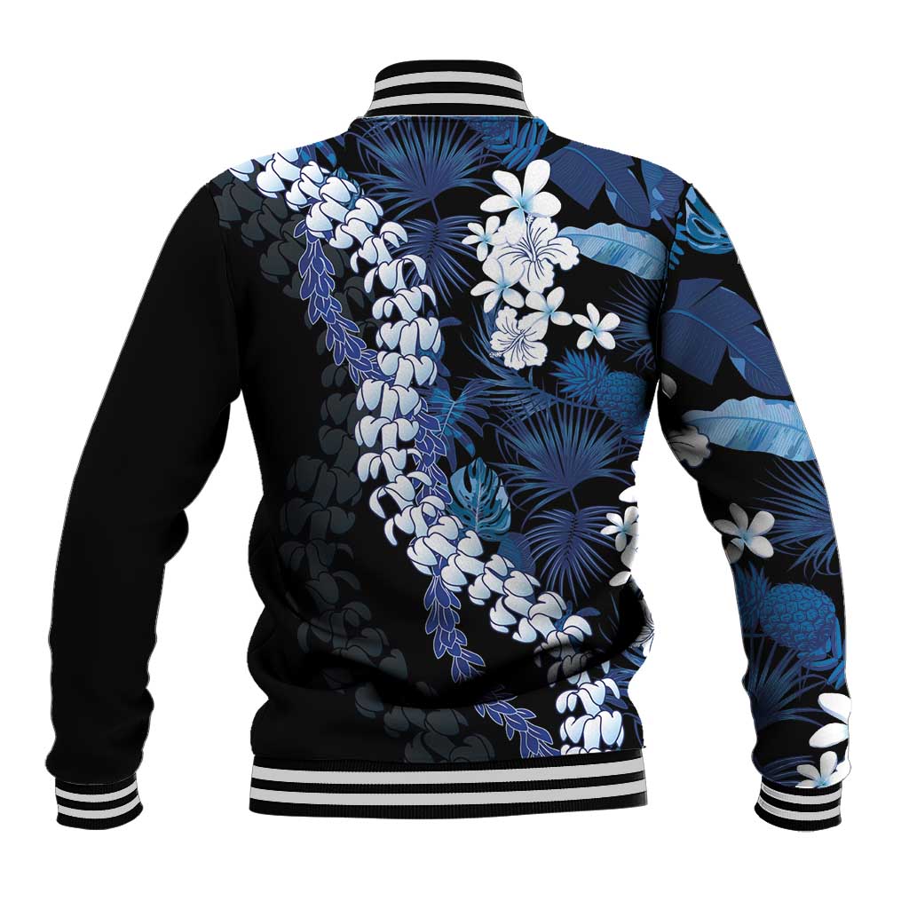 Polu Aloha Hawaii Lei Baseball Jacket Tropical Flowers Elegant Vibe LT14 - Polynesian Pride