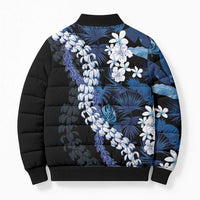 Polu Aloha Hawaii Lei Bomber Puffer Jacket Tropical Flowers Elegant Vibe LT14 - Polynesian Pride