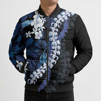 Polu Aloha Hawaii Lei Bomber Puffer Jacket Tropical Flowers Elegant Vibe LT14 - Polynesian Pride
